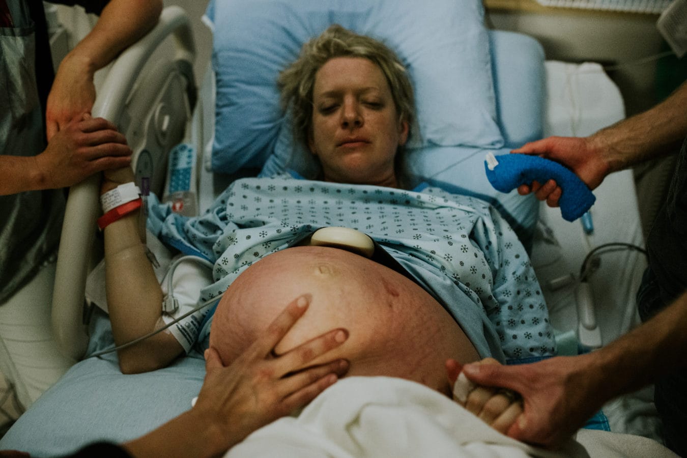 Kelowna hospital birth photography by Krista Evans