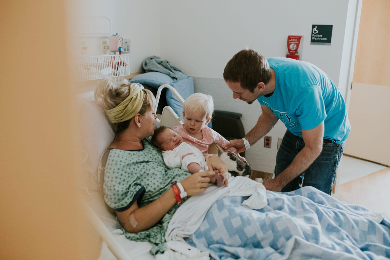 Kelowna hospital birth photography by Krista Evans