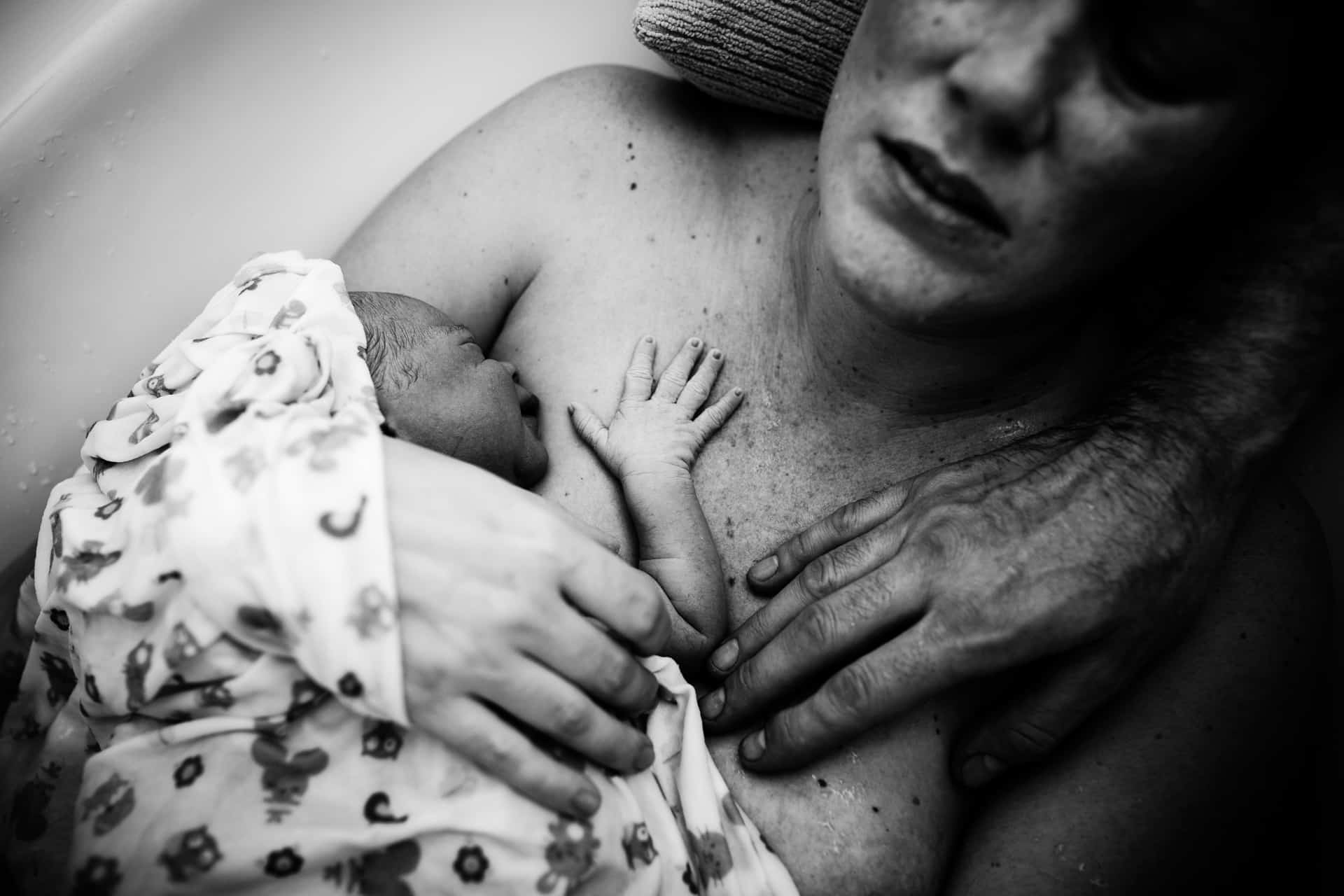 Vernon home birth photography by Krista Evans