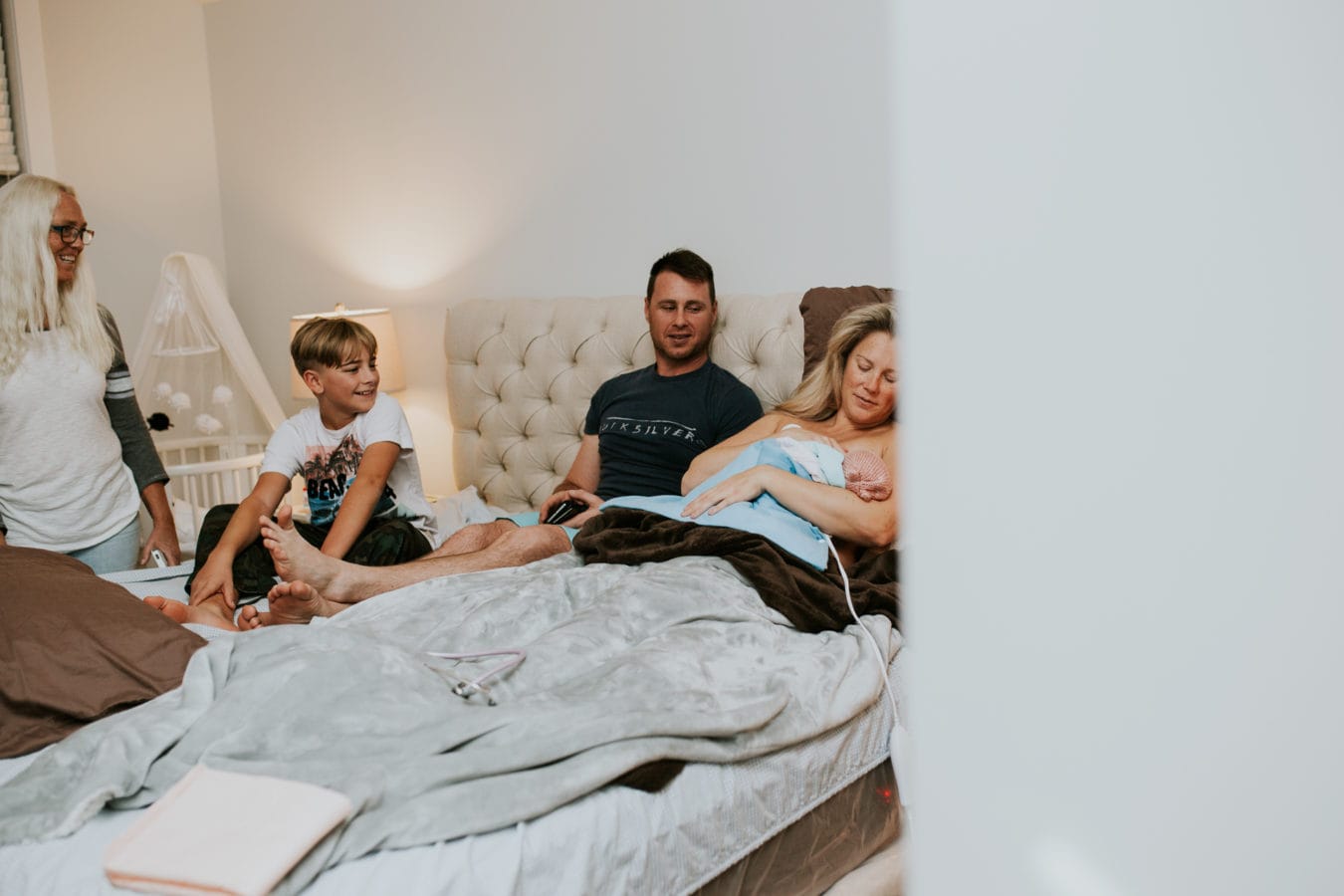 Vernon home birth photography by Krista Evans