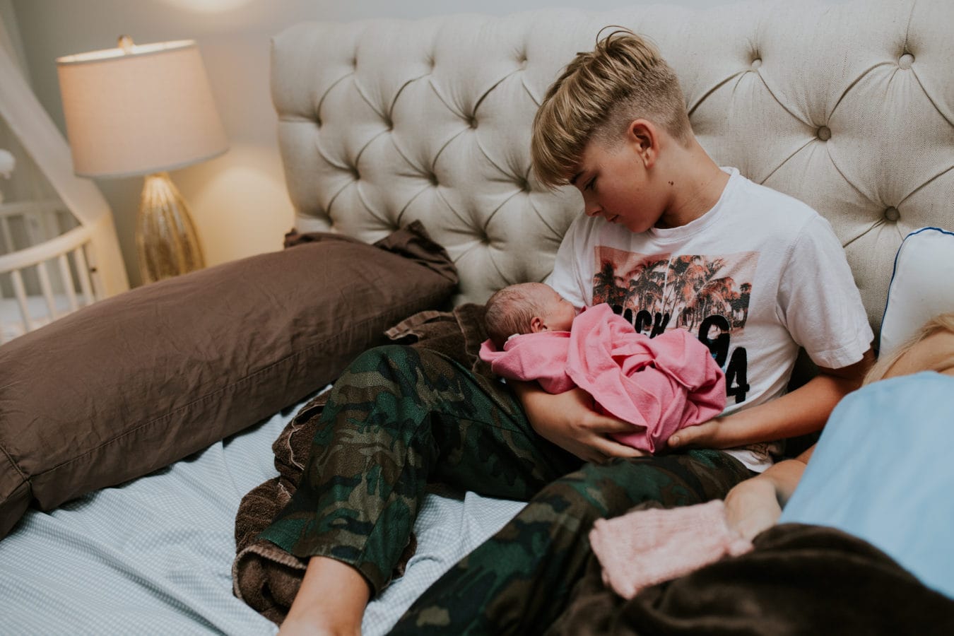 Vernon home birth photography by Krista Evans